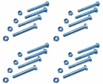 Set van 16 bouten en moeren (M10)