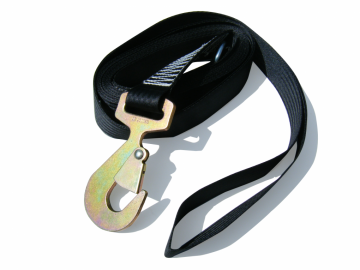 Band voor lier incl. haak 10 meter