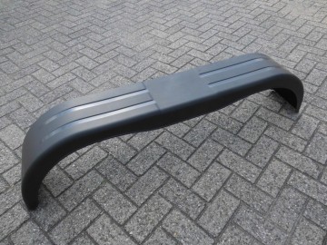 Zwarte tandem kunststof spatbord