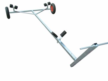 IJzeren strandtrailer voor rubberboten