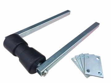 Kielrol 190mm met stelpijp