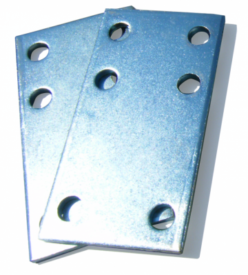 Bevestigingsplaat 6 gaten 8,5cm