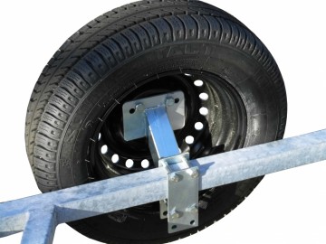 Reservewielhouder met plaat