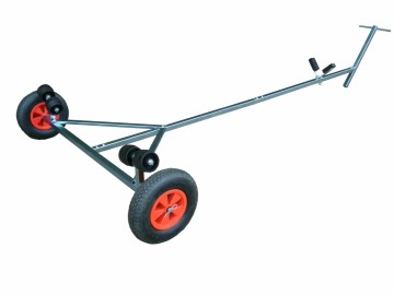 IJzeren strandtrailer voor rubberboten