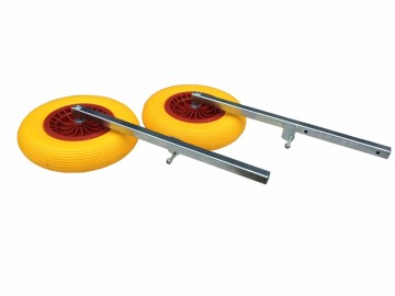 Strandwielen afneembaar groot anti-lek set